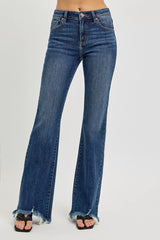 Adeline Frayed Hem Flare Jeans