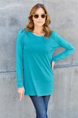 Round Neck Long Sleeve Top