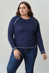 Raglan Sleeve Round Neck Top