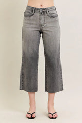 Wren Cropped Wide Leg Jeans