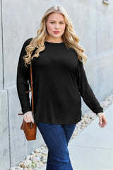 Round Neck Dropped Shoulder Tee