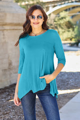 Round Neck Pocketed Tee