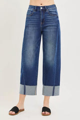 Ophelia Cuffed Barrel Leg Jeans