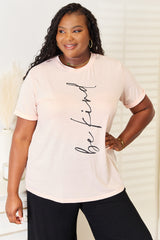 BE KIND Graphic Round Neck Tee
