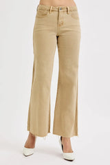 Romy Raw Hem Wide Leg Jeans