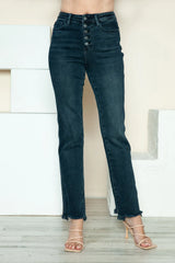 Vera Distressed Straight Leg Jeans