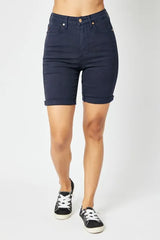 High Waist Tummy Control Bermuda Shorts