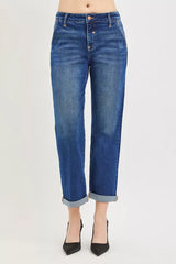 Greer Cuffed Boyfriend Jeans