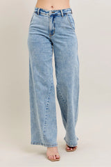 Delphine High Rise Wide Leg Jeans